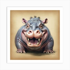 Hippo 22 Art Print