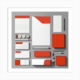 Business Stationery Set Art Print