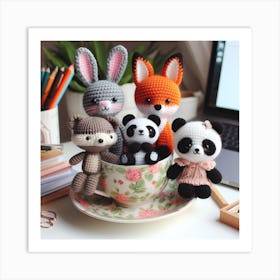 Amigurumi, Animals 2 Art Print