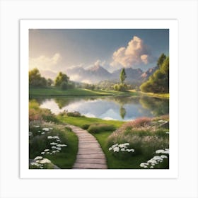 Path To The Lake Art Print