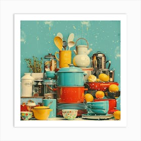 Pots And Pans Art Print