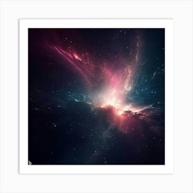 Space Wallpaper Art Print