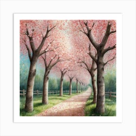 Cherry Blossoms 1 Art Print