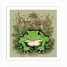 Leader of the frogs Art Print