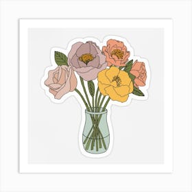 Flowers In A Vase 7 Art Print