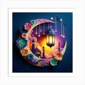 Ramadan Kareem Mubarak Greetings 4 Art Print