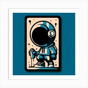 Astronaut Painting Art Print