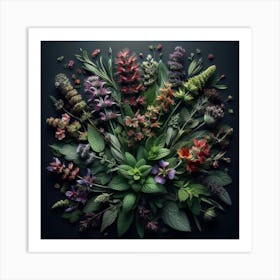 Medicinal herbs 1 Art Print