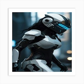 Futuristic Girl 2 Art Print