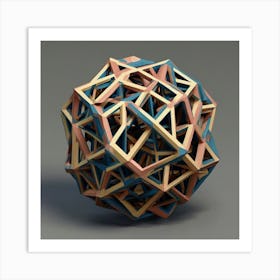 Geometric Sphere Art Print