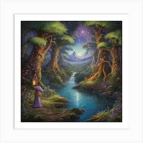 Fairytale Forest 1 Art Print