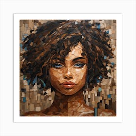 Afro Girl 46 Art Print