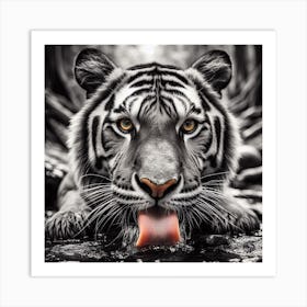 White Tiger 3 Art Print