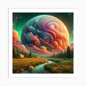 Psychedelic Painting 8 Art Print