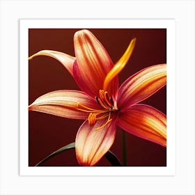 Orange Lily Poster