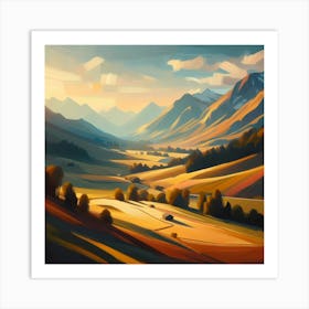 Landscape Painting 150 Art Print