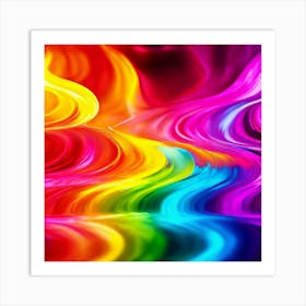 Color Brightness Vibrant Electric Power Gradient Vivid Intense Dynamic Radiant Glowing En (23) Art Print