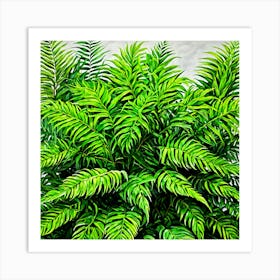 Fern Painting 1 Art Print