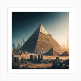 Egyptian City Art Print