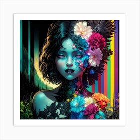 Kaleidoscope Girl Art Print