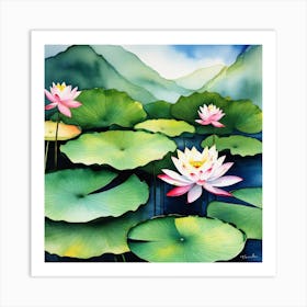 Water Lilies 9 Art Print