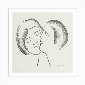 Kissing Couple 2 Art Print