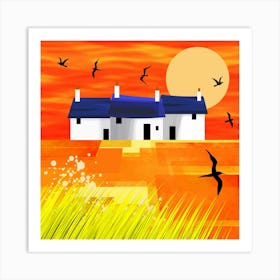 Orange Skies Art Print