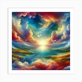 Sky And Clouds 2 Art Print