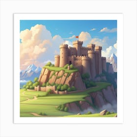 Castle On A Hill Art Print