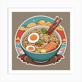 Asian Ramen 1 Art Print