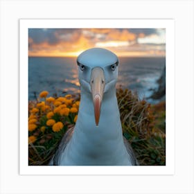 Portrait Of Albatross Art Print