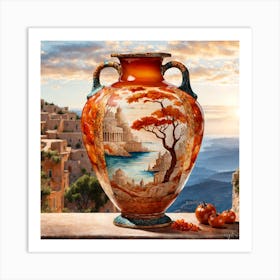 Vases Of Rome Art Print