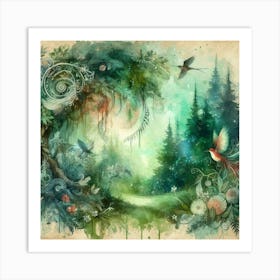 Fairy Forest 4 Art Print