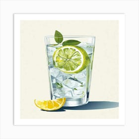 Lemon drink Art Print