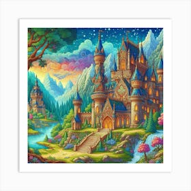 Fairytale Castle 40 Art Print