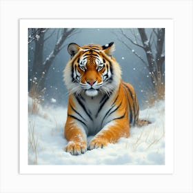 Siberian Tiger Poster