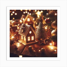 Christmas Village Art Print