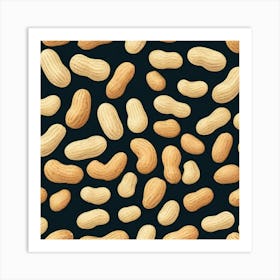 Peanuts Seamless Pattern Art Print