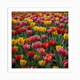 Tulips In Bloom Art Print