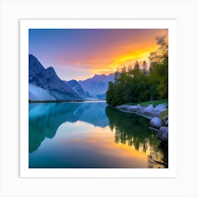 Water Mirror Art Print