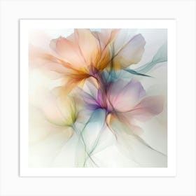 Pastel X Ray Icm Flowers 8 1 Art Print