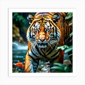 Tiger In The Jungle 1 Art Print