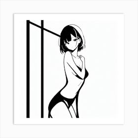 Girl In A Bikini Art Print