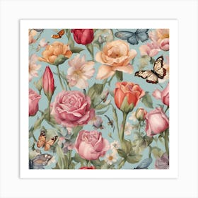 Beautiful Living Flowers Art Print