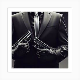 Man In Suit 2 Art Print