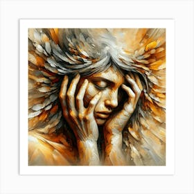 Brushstrokes anguish Art Print