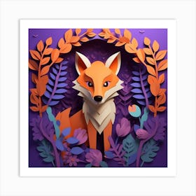 Paper Fox Art Print