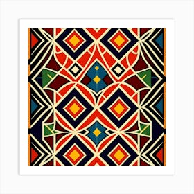 African Pattern Vector Art Print