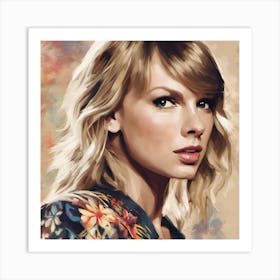 Taylor Swift ( Bohemian Design ) 3 Art Print