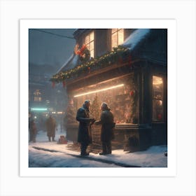 Christmas In The City 2 Art Print